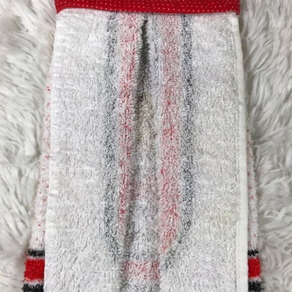 Vintage Coca-Cola Lady in Hat Potholder Towel with Tie - Picture 7 of 9